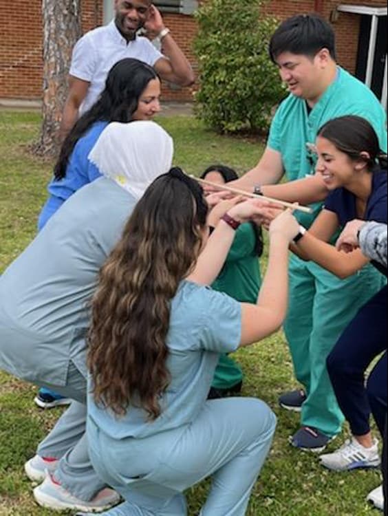 Familiy Medicine residents participate in team building exercise